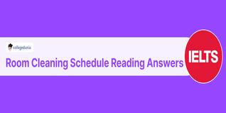 Room Cleaning Schedule Reading Answers